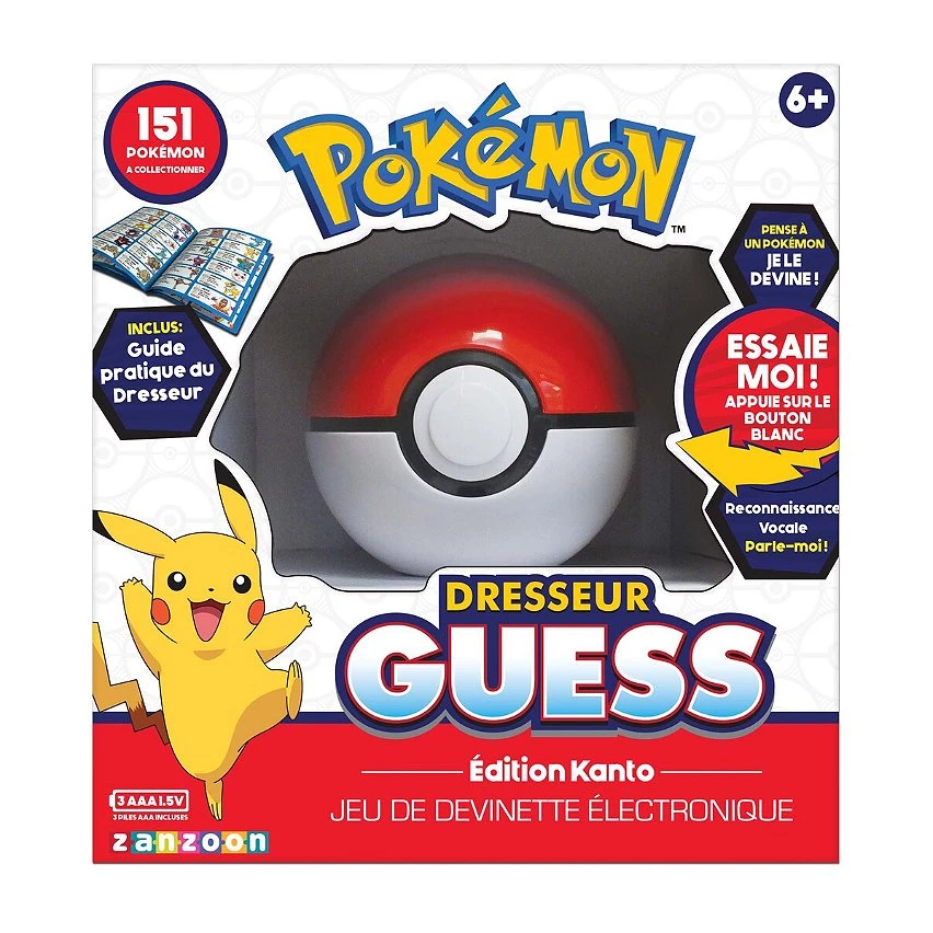 Grosses soldes 😉 Bandai Pokémon - 👗 Dresseur Guess Kanto - Jeu électronique en forme de Poké Ball ✨ 3 Grosses soldes 😉 Bandai Pokémon - 👗 Dresseur Guess Kanto - Jeu électronique en forme de Poké Ball ✨