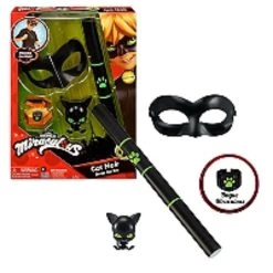 Nouveau 👍 Miraculous - Set de Transformation - Chat Noir - Déguisement Miraculous et Accessoires ⌛